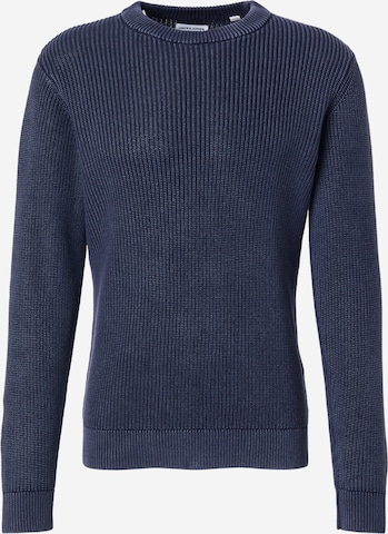 JACK & JONES Свитер 'JJTANAKA' в Синий: спереди
