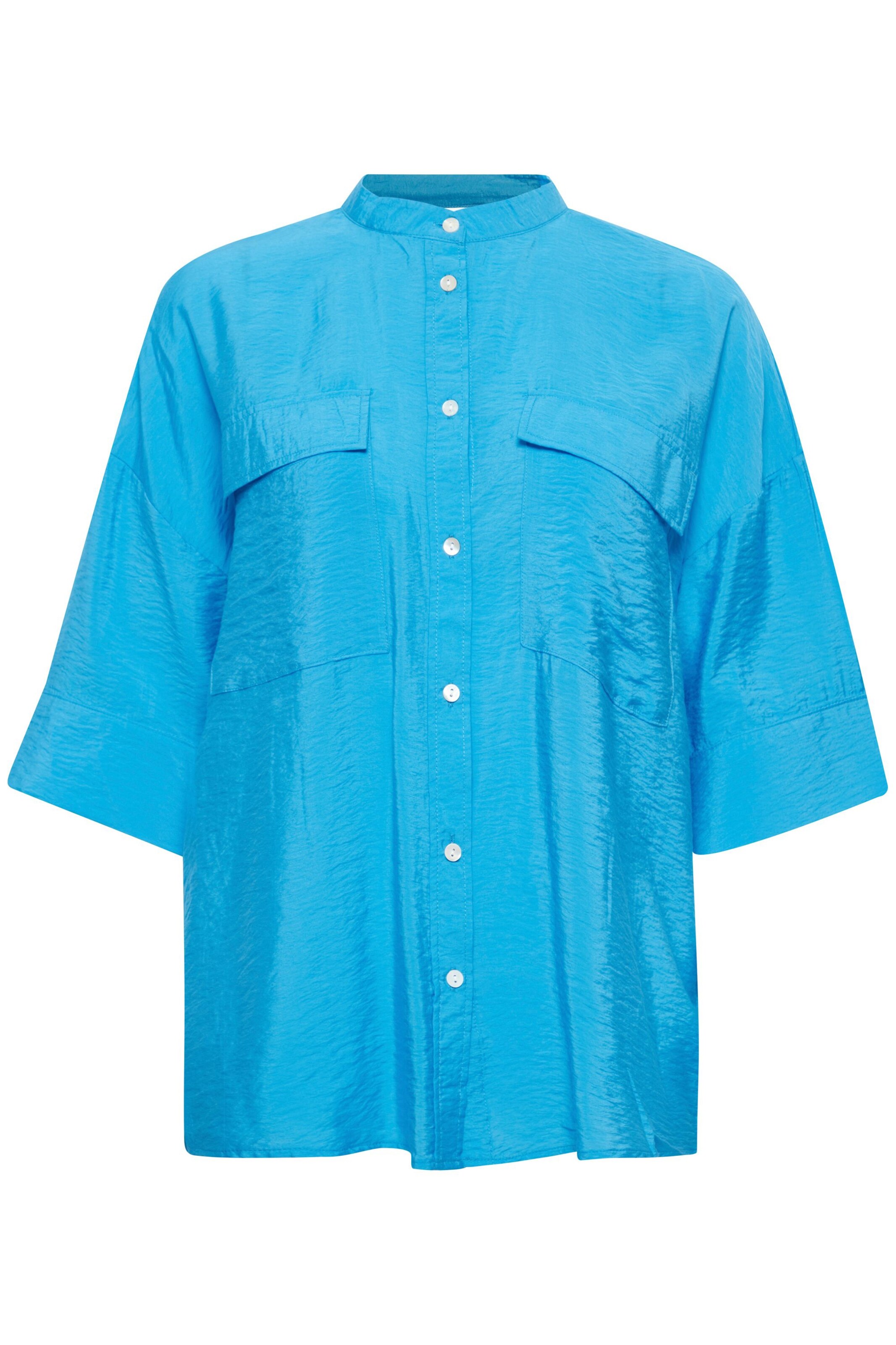 b.young Bluse 'Ihaliea' in Blau: Vorderseite