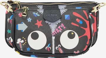 MYMO Чанта с презрамки 'Pop Eyetheme' в черно: отпред