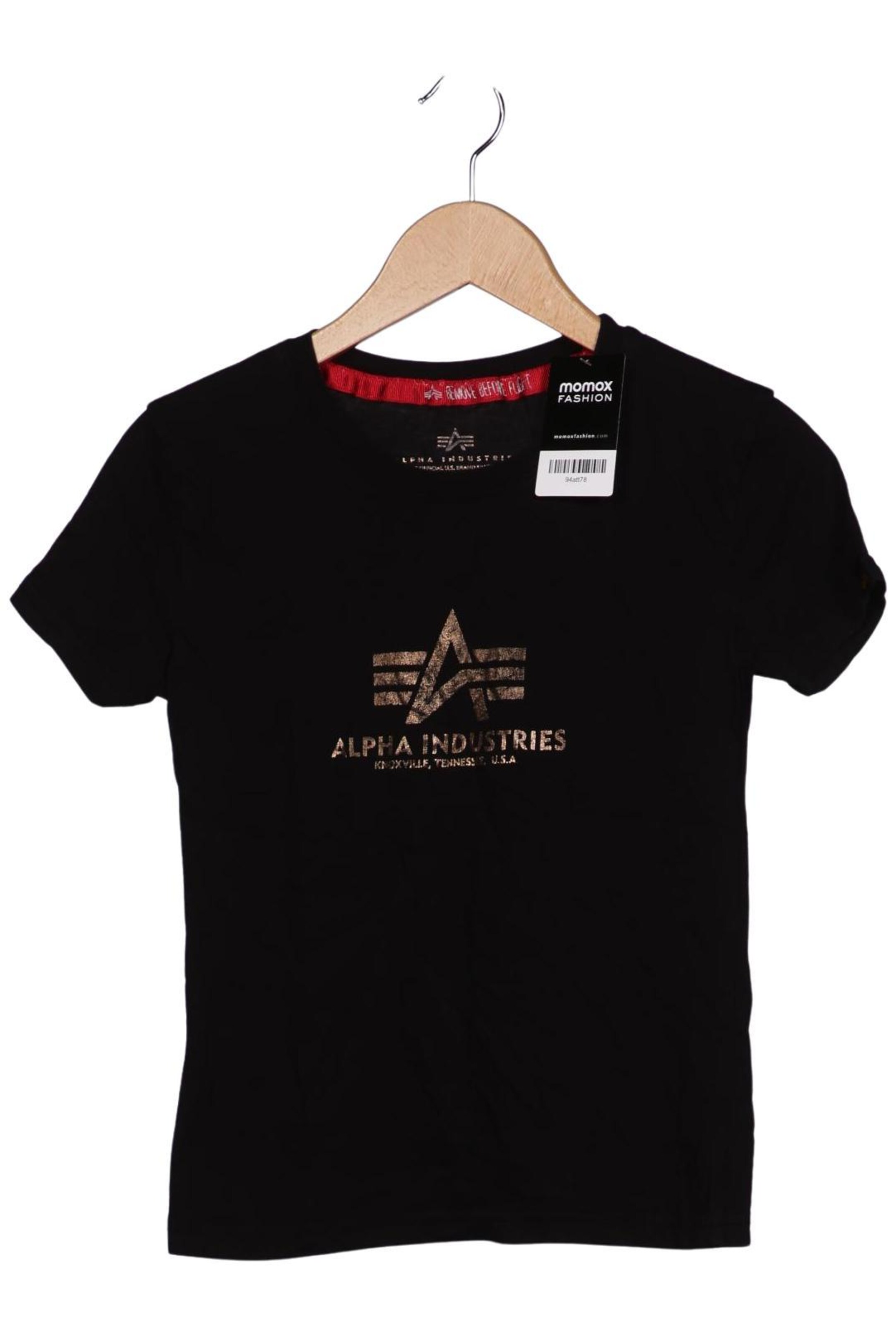 ALPHA INDUSTRIES Top & Shirt in XS in Black: front