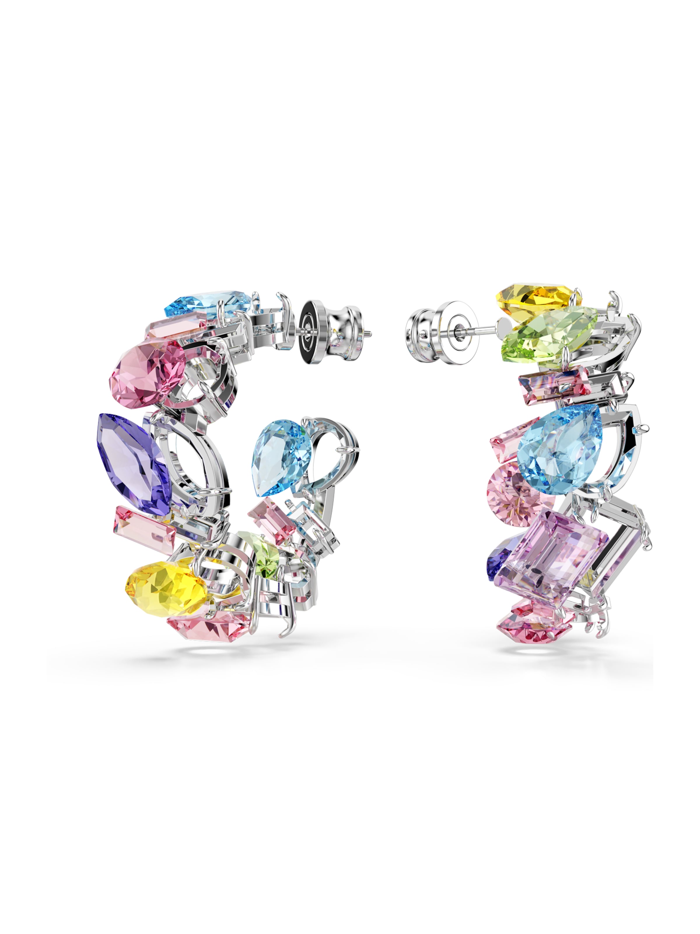 Boucles d'oreilles 'Gema' Swarovski en mélange de couleurs : devant
