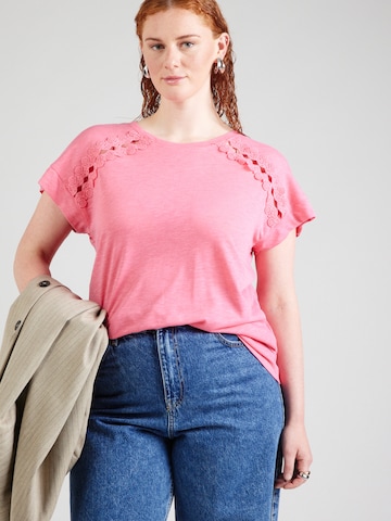 ONLY Carmakoma Shirt 'CARLIMLY' in Pink: front