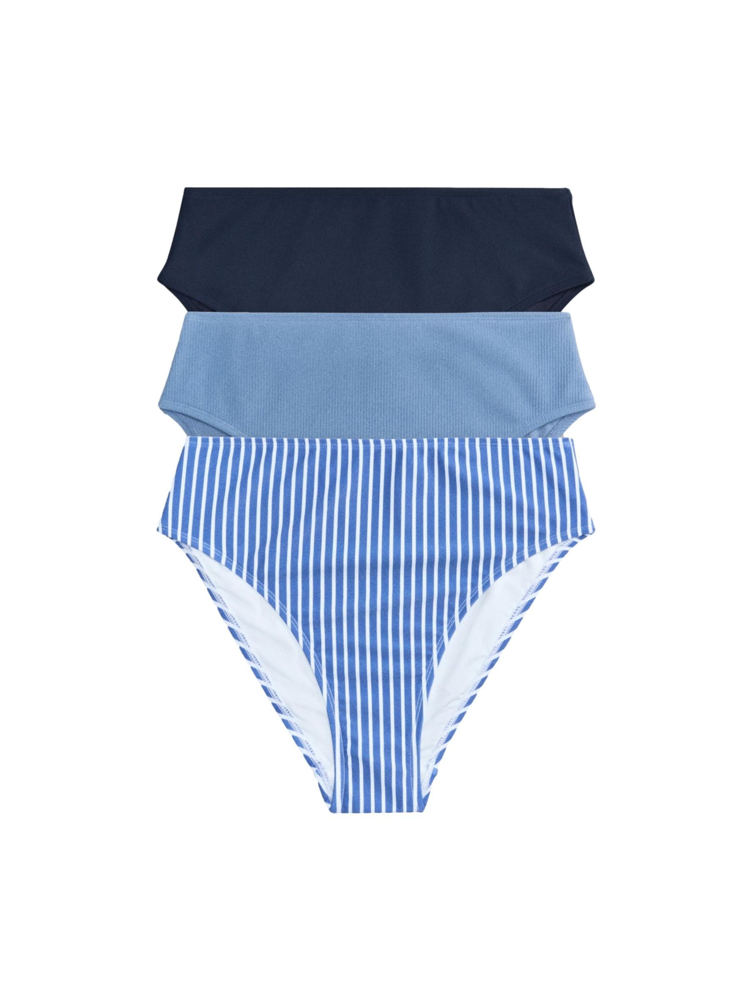 Slip bikini di The Set in blu: frontale