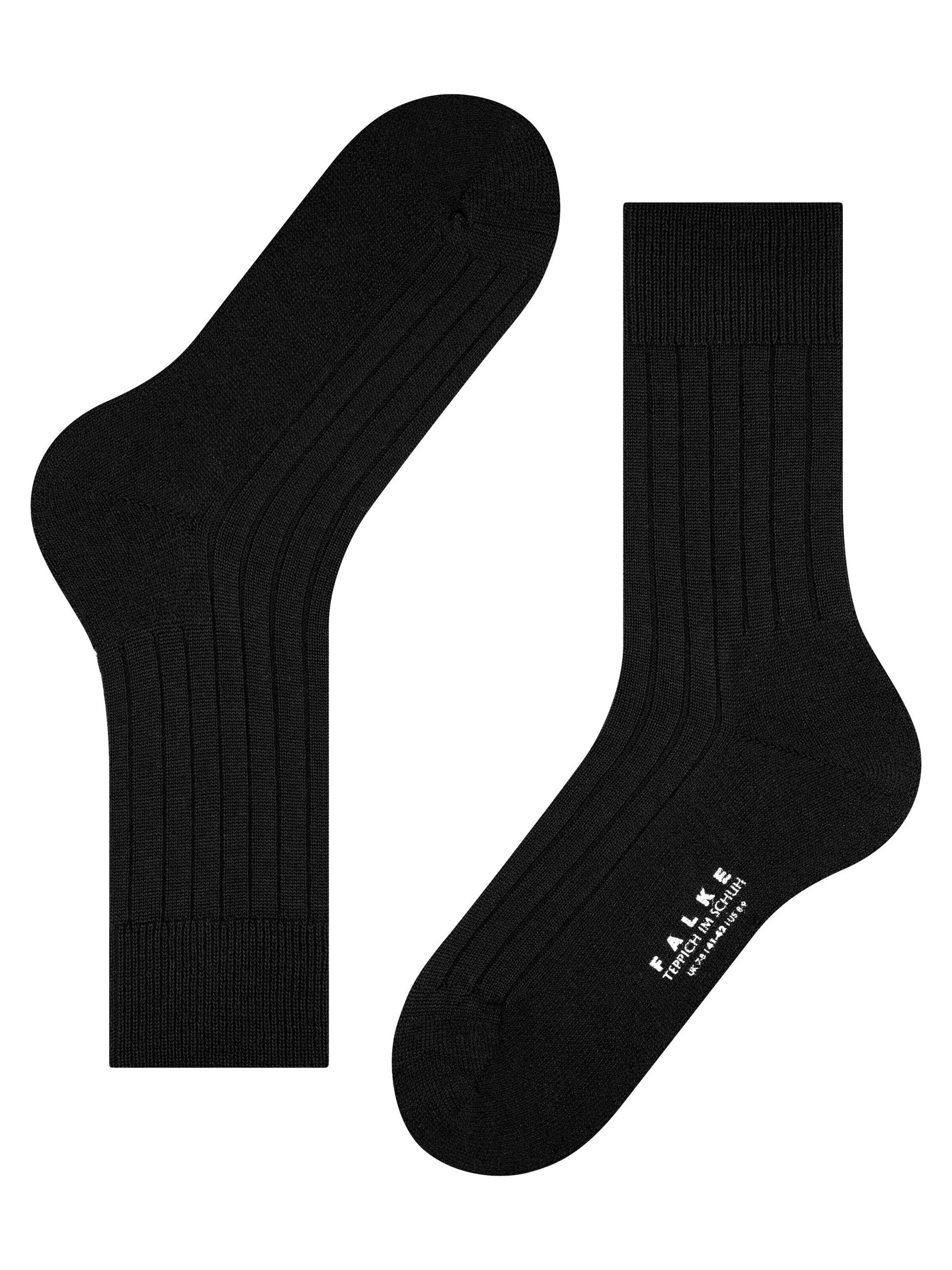 FALKE Socken 'Teppich im Schuh'‌‌‌‌‌ in Schwarz