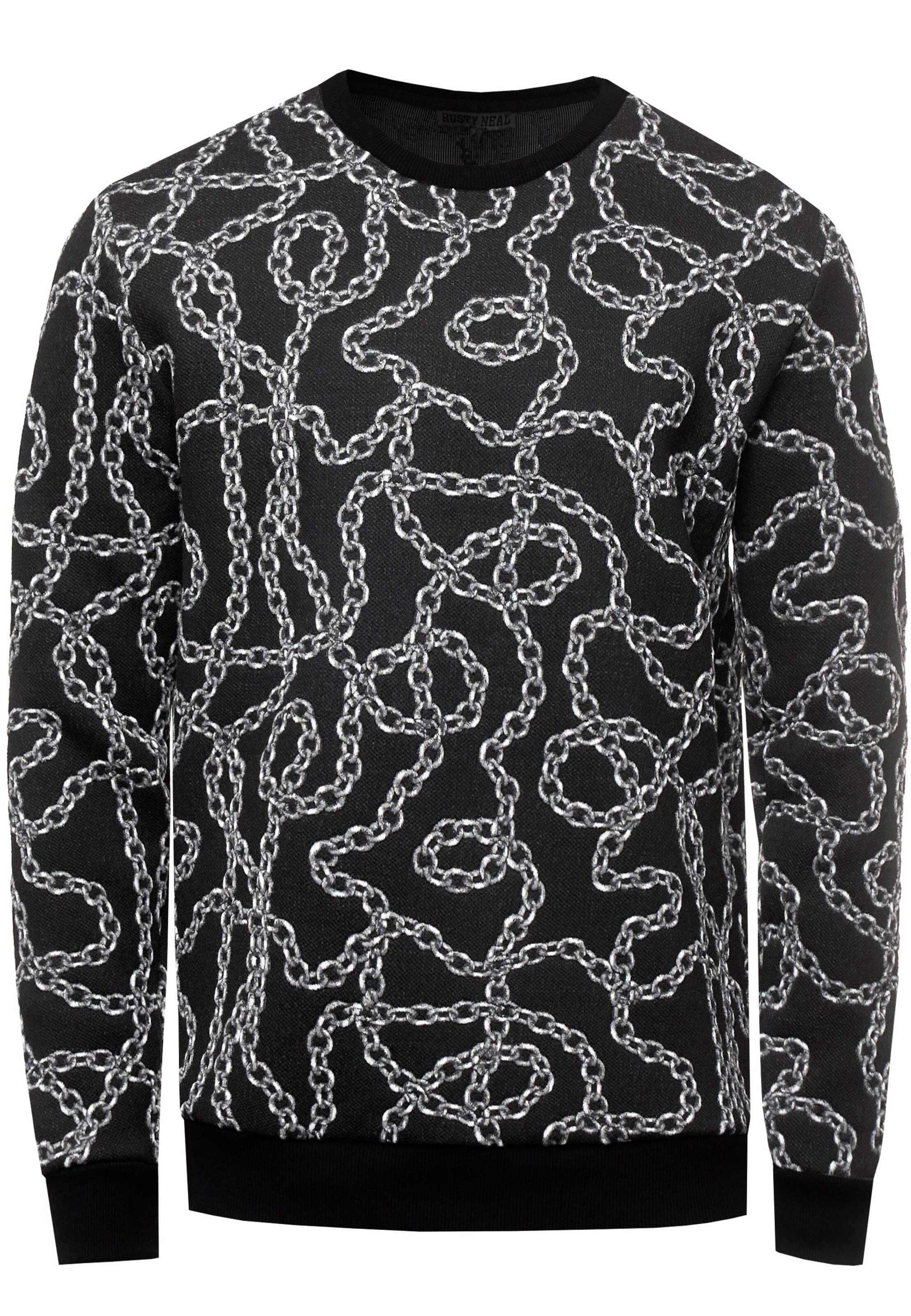 Rusty Neal Sweater in M in Black / White, Item view