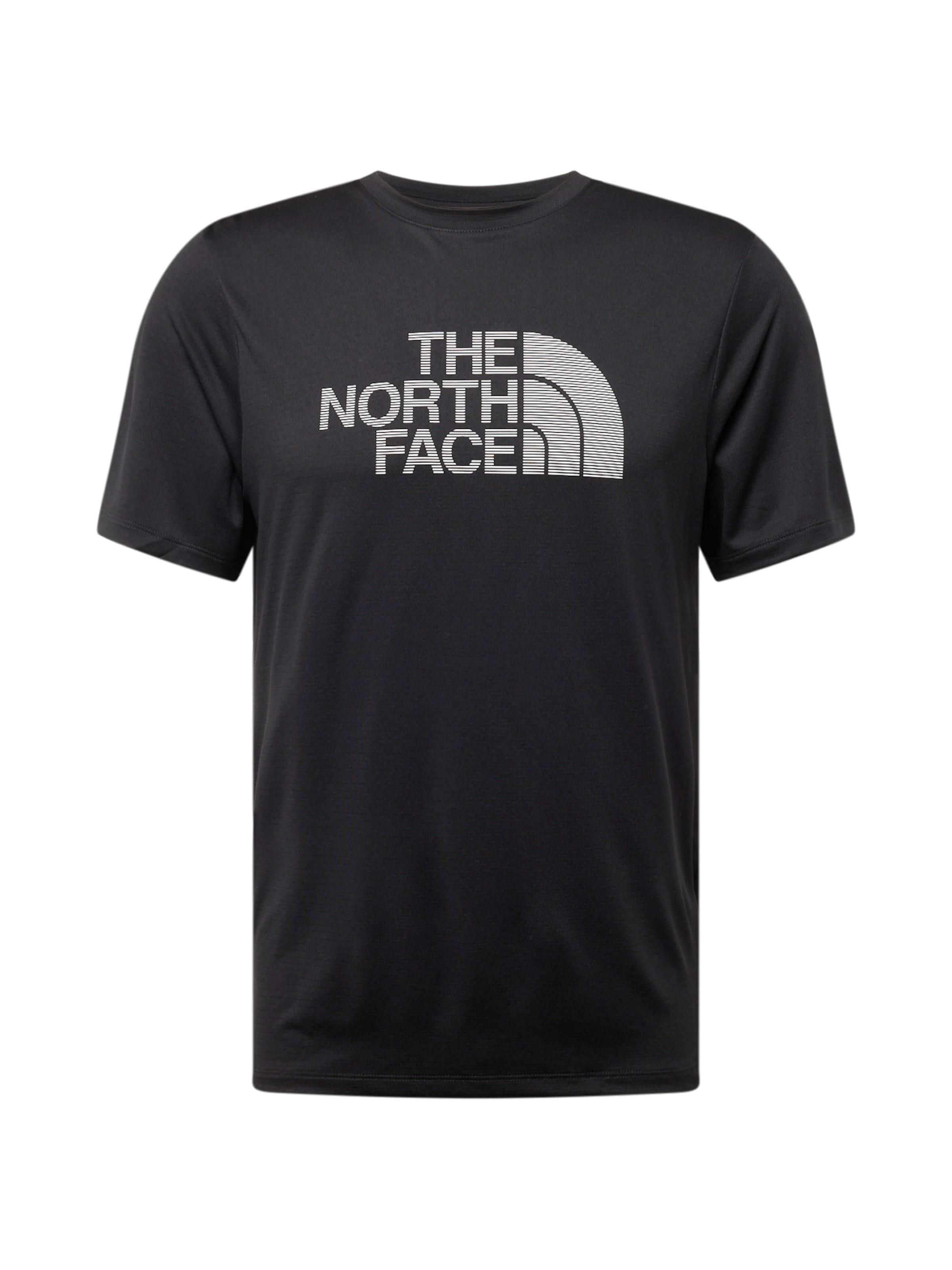 THE NORTH FACE - Camiseta funcional en negro: frente
