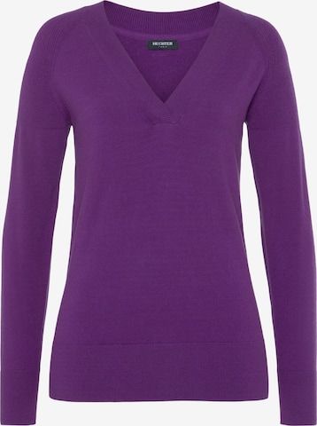 HECHTER PARIS Sweater in Purple: front