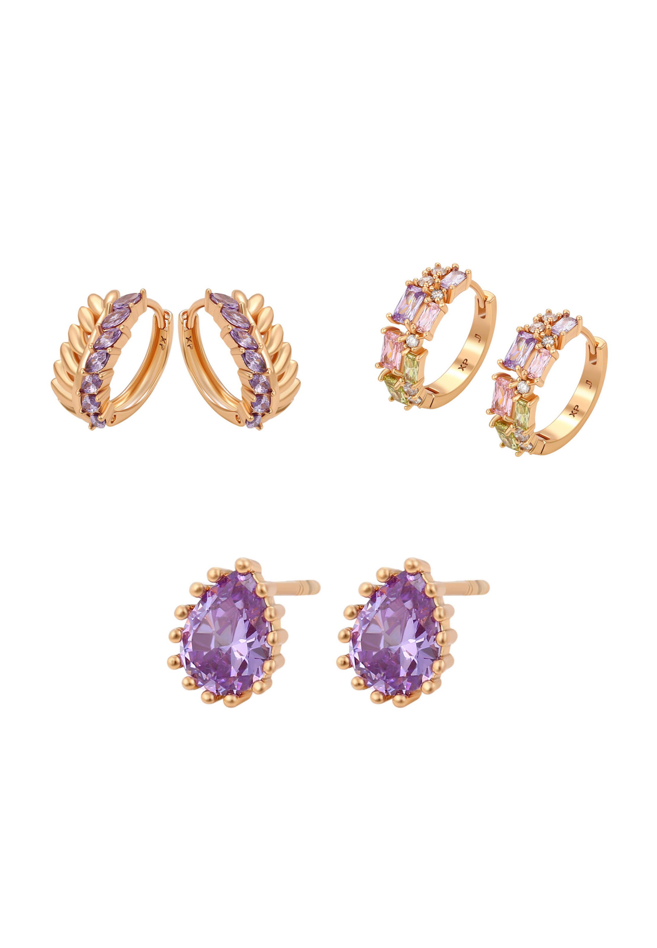 faina - Pendientes en oro: frente