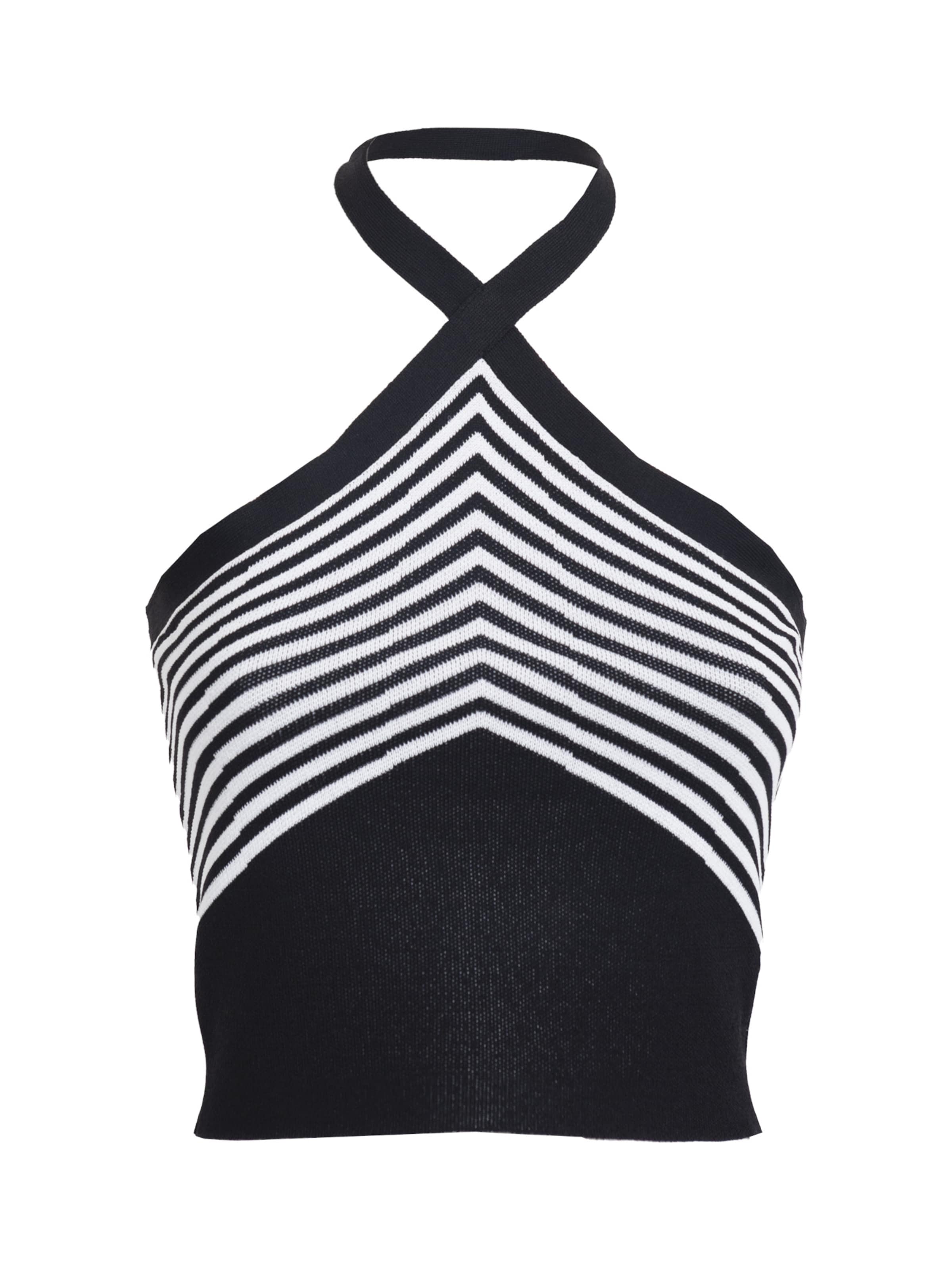 juoda Influencer Palaidinė be rankovių: priekis