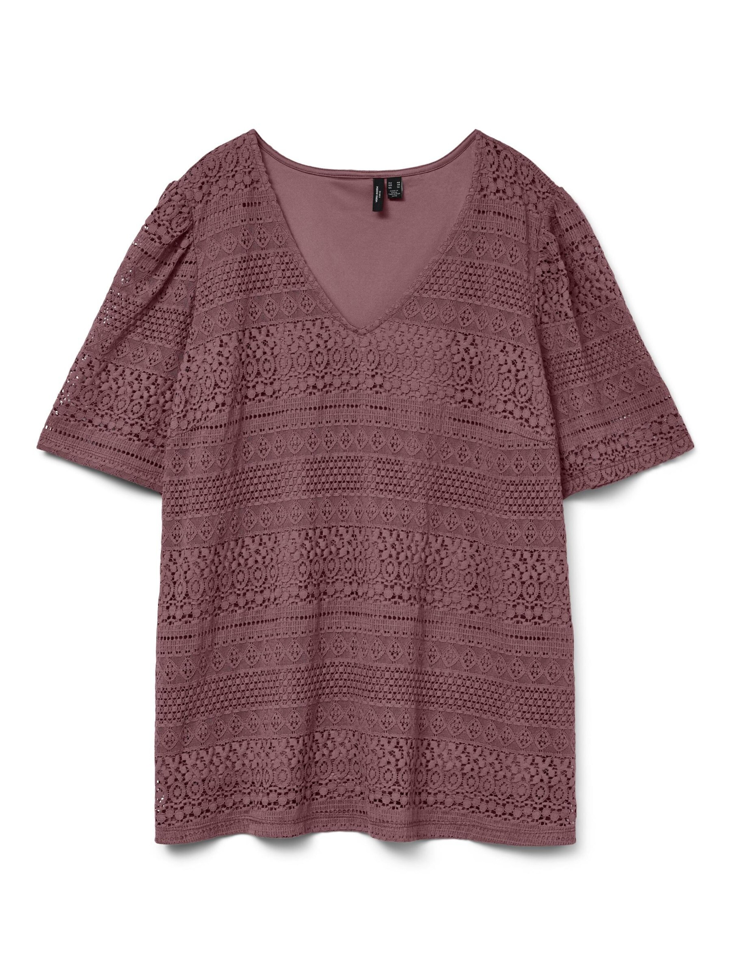 Vero Moda Curve Blouse 'VMCHoney' in Brown: front