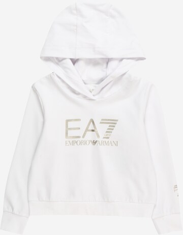 EA7 Emporio Armani Суичър в бяло: отпред