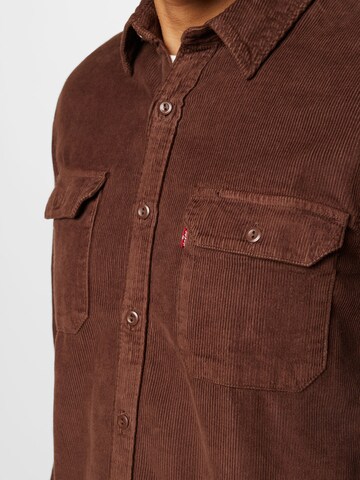 Fit confort Chemise 'Jackson Worker' LEVI'S ® en marron
