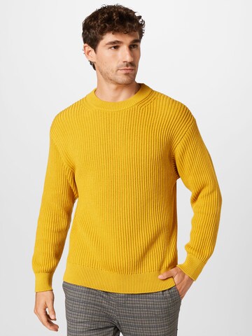 Pullover 'Frank' di Nudie Jeans Co in giallo: frontale