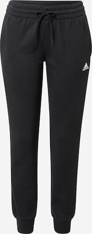 Pantalon de sport 'Essentials French Terry Logo' ADIDAS SPORTSWEAR en noir : devant