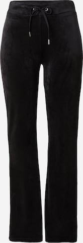 Pantalon 'Melinda velour trousers' Gina Tricot en noir : devant