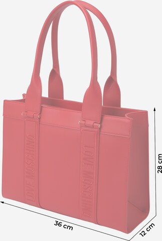 Love MoschinoRučna torbica 'BILLBOARD' - crvena boja
