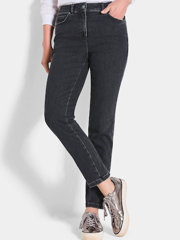 Coupe slim Pantalon Goldner en noir : devant