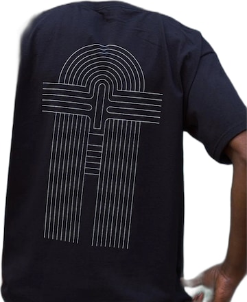 Maglietta 'T-shirt Totem' di Kanten in nero: frontale