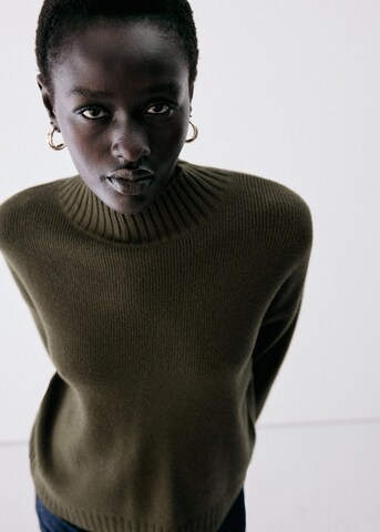 MANGO Sweater 'MARIN' in Green: front