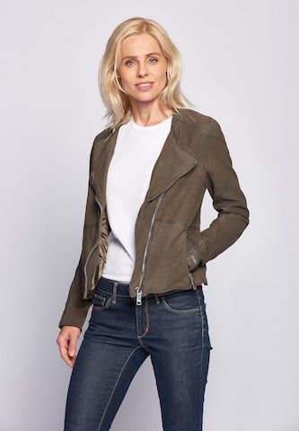 Maze Lederjacke ' Linden ' in Grau