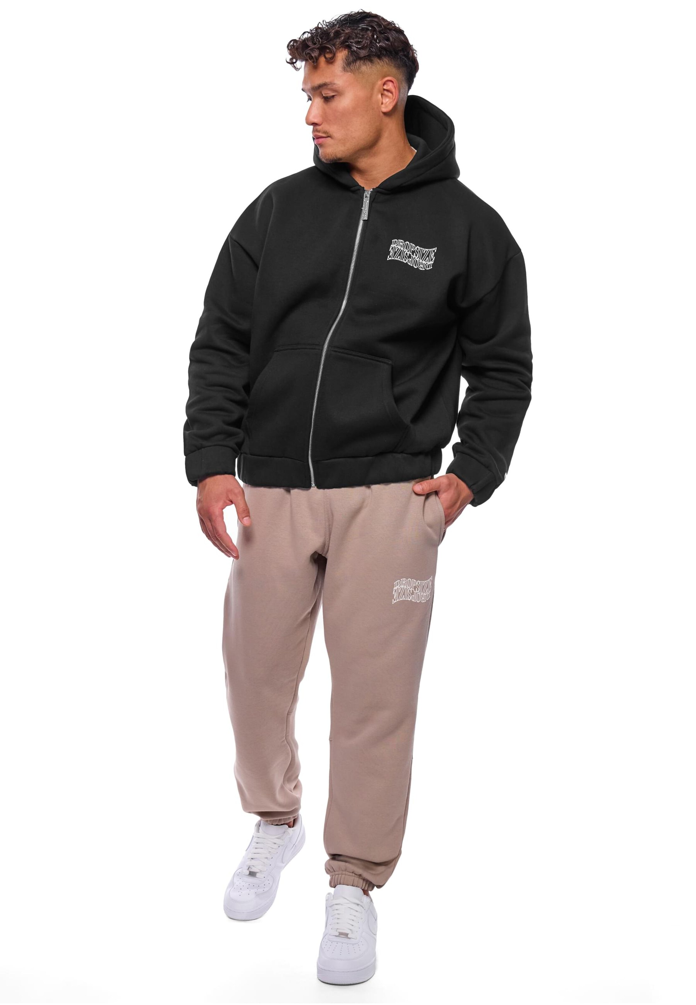 Effilé Pantalon Dropsize en marron