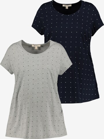 Ulla Popken Shirt (GOTS) in Blau: predná strana