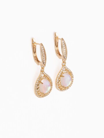 Secret Stones Ohrringe 'Honeymoon' in Gold: Vorderseite