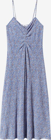 MANGO Letní šaty – modrá: přední strana