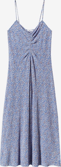 MANGO Letnia sukienka w kolorze podpalany niebieski / lazur / jasnobrązowym, Podgląd produktu