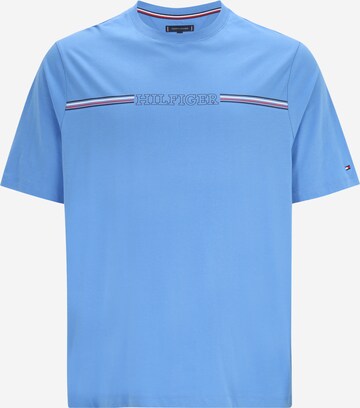 T-Shirt Tommy Hilfiger Big & Tall en bleu : devant