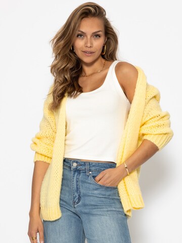 SASSYCLASSY Oversizestrickjacke‌‌‌‌‌‌ in Gelb