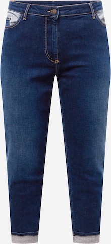 Jeans 'IGOR' de la Persona by Marina Rinaldi pe albastru: față