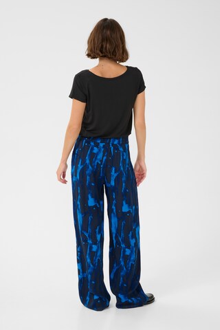 CULTURE Loose fit Trousers 'Ashley Chaina' in Blue