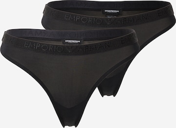 Emporio Armani Thong in Black: front