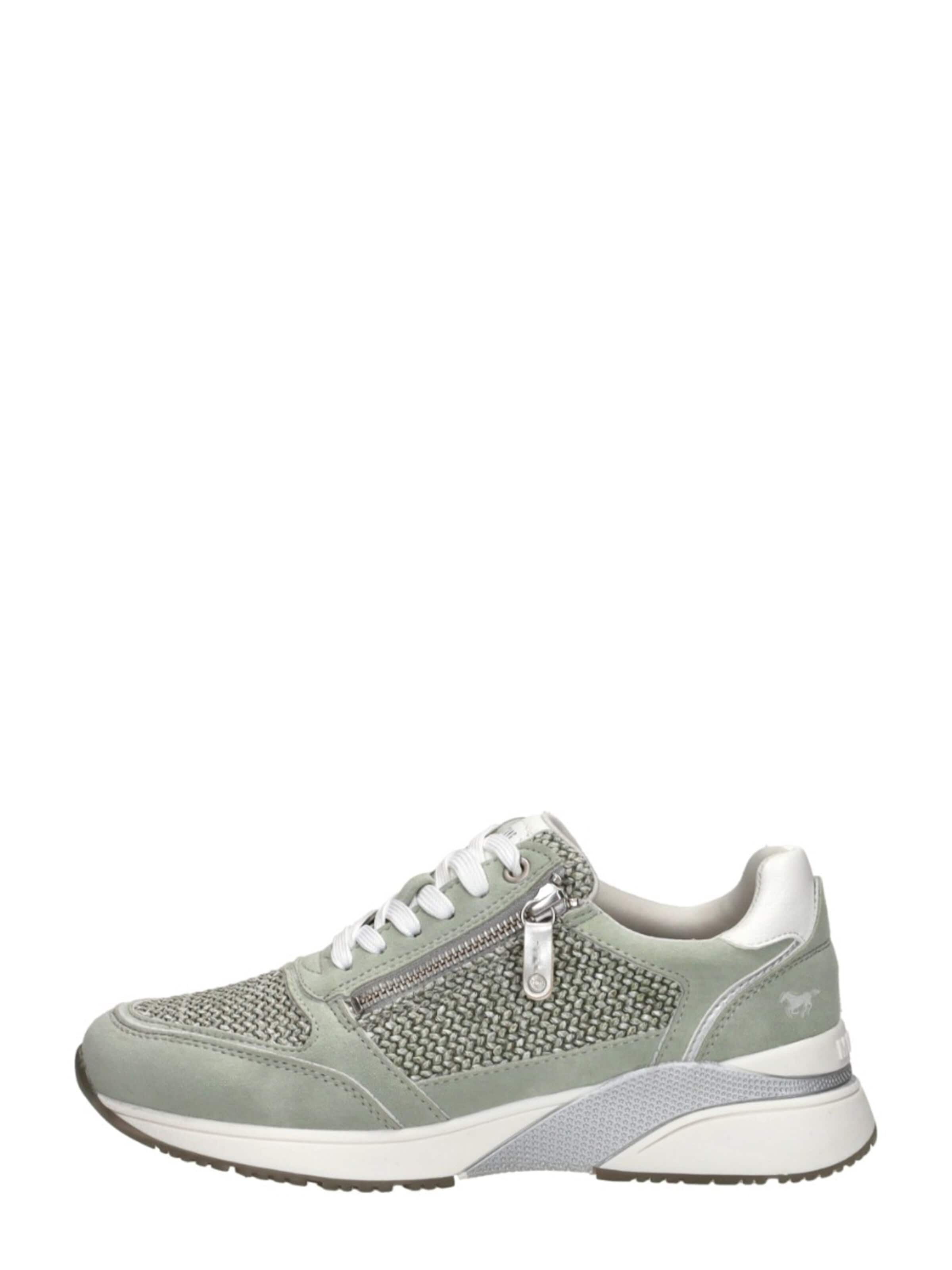 MUSTANG Sneakers laag 'Sneakers Laag' in Groen: voorkant