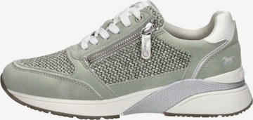 MUSTANG Sneakers laag 'Sneakers Laag' in Groen: voorkant