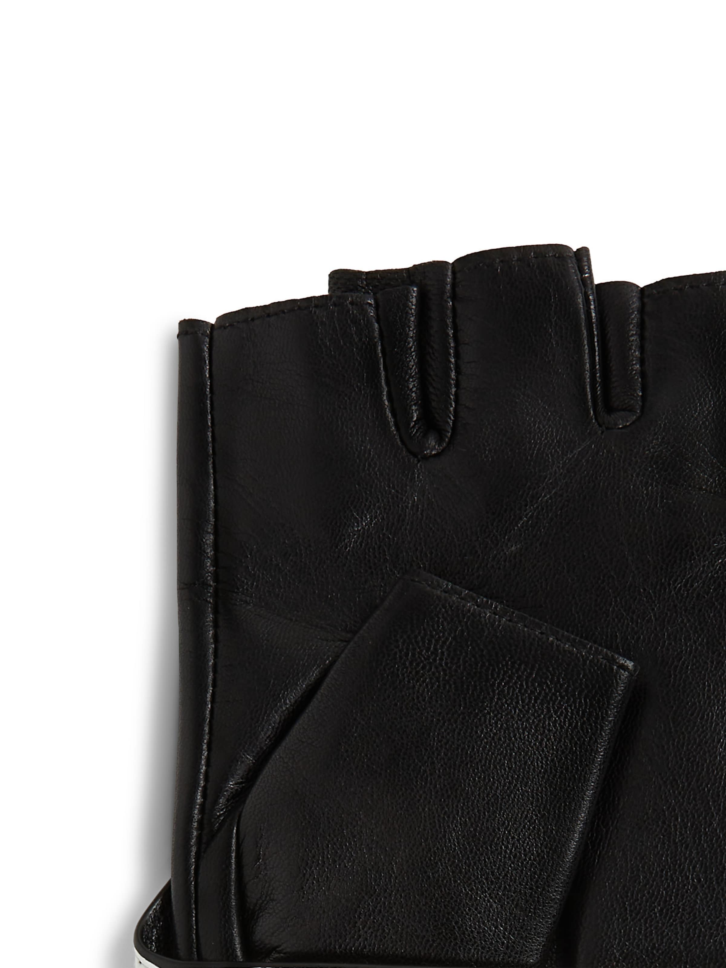 Karl Lagerfeld Γάντια με κομμένα δάχτυλα σε μαύρο