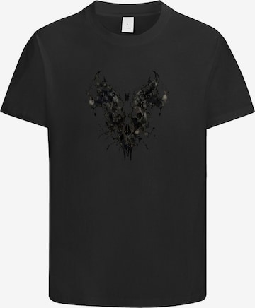 HUSKSWARE Shirt 'Grafik' in Schwarz: Vorderseite