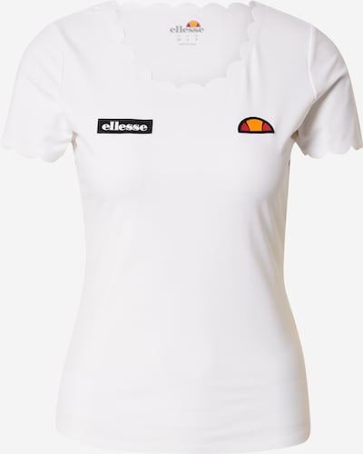 ELLESSE T-shirt fonctionnel 'Evielyn' en orange / rouge / noir / blanc cassé, Vue avec produit