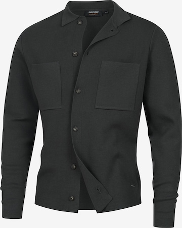 INDICODE JEANS Knit cardigan 'Bellino' in Grey: front
