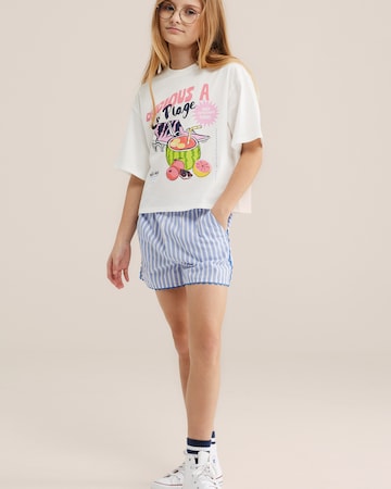 WE Fashion - Camiseta en blanco