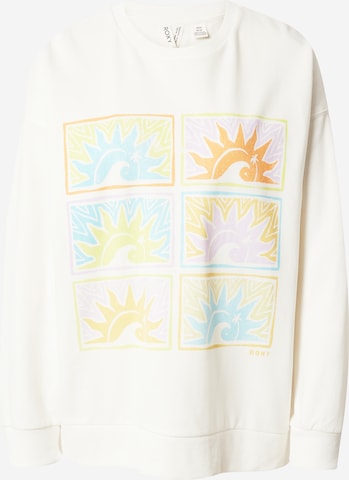 ROXY Sweatshirt 'Morning Hike' in Wit: voorkant