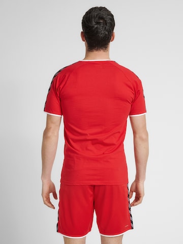 T-Shirt fonctionnel Hummel en rouge