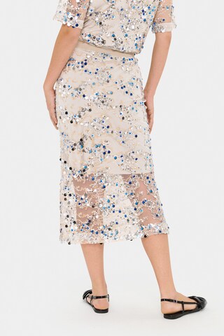 SAINT TROPEZ Skirt 'SZNelda' in Beige