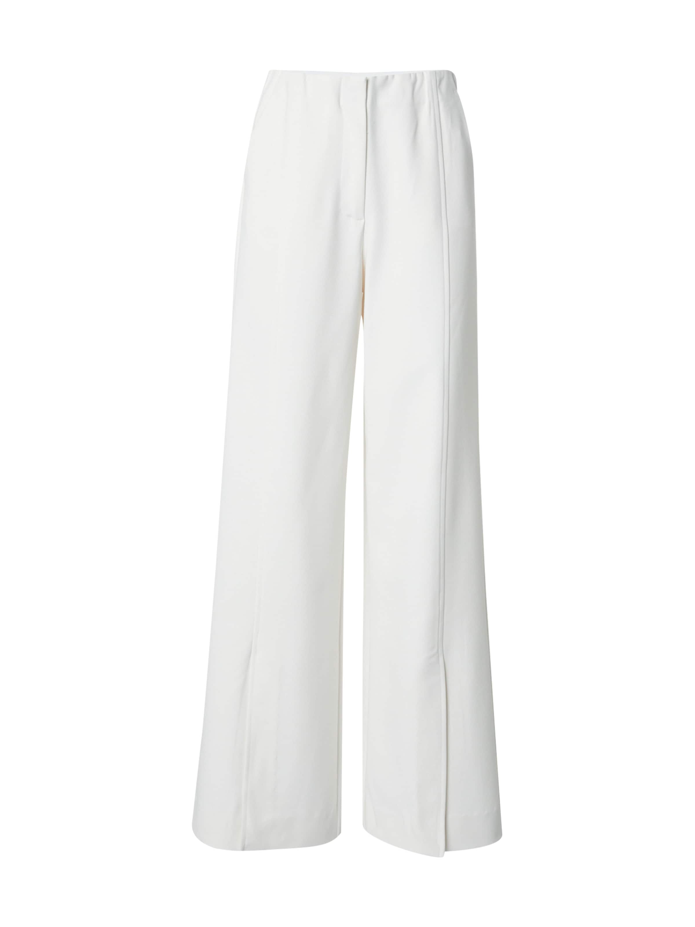 YAS Wide leg Pants 'YASIzzie' in White: front