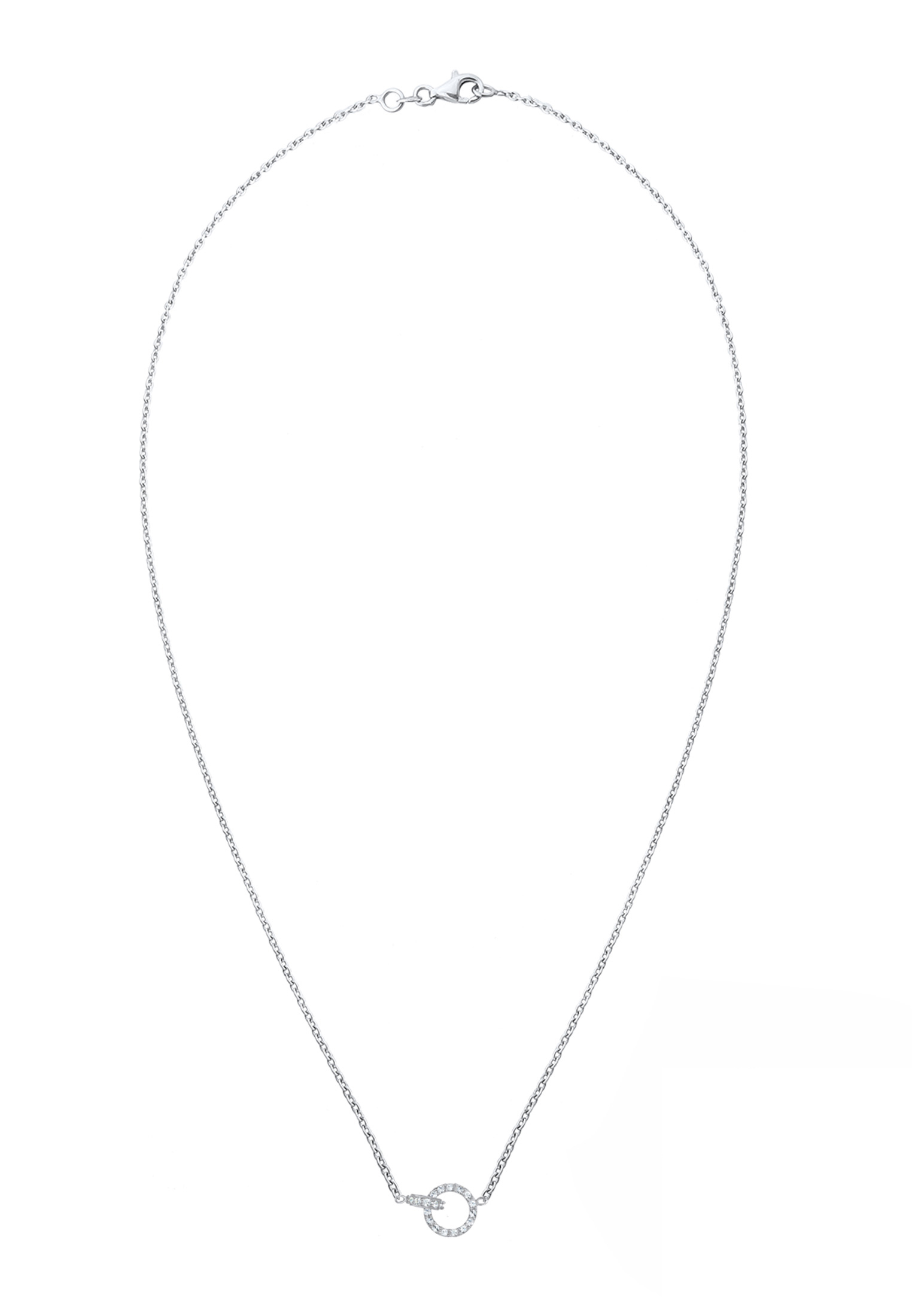 ELLI Halskette Kreis in Weiß 