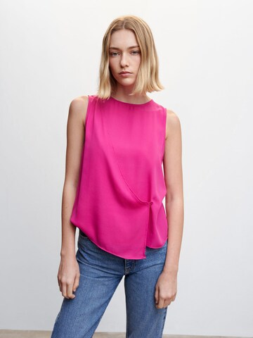 MANGO Blouse 'Maracuya' in Pink: front