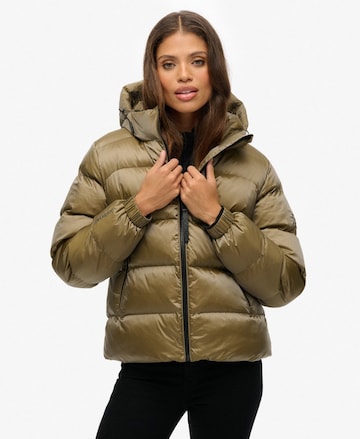 Superdry Tussenjas in Groen: voorkant