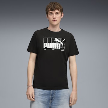 PUMA T-Shirt 'Graphic No.1' in Schwarz: Vorderseite