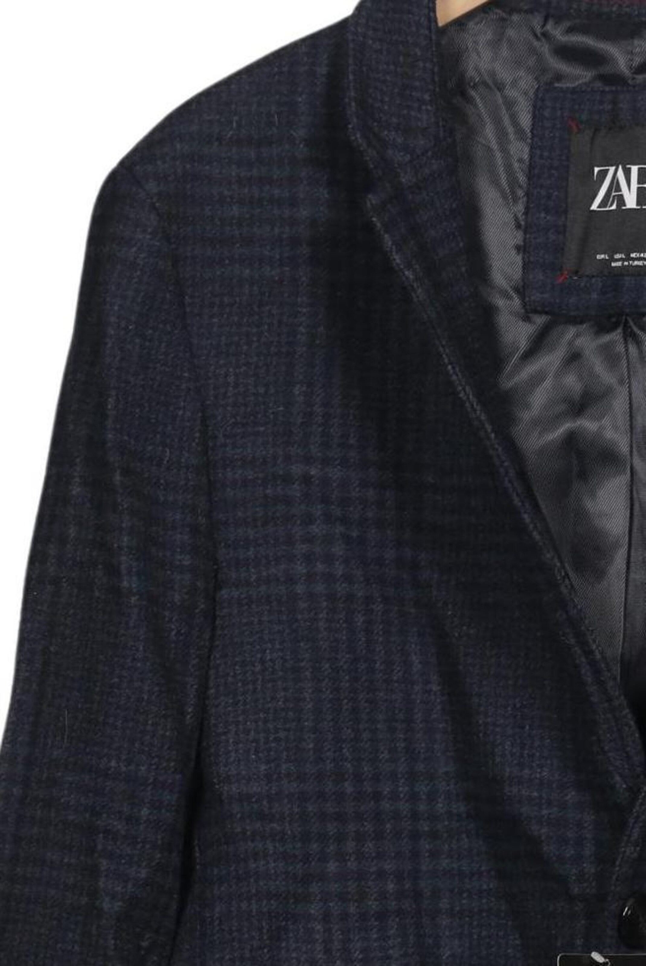 ZARA Jacket & Coat in L in Blue